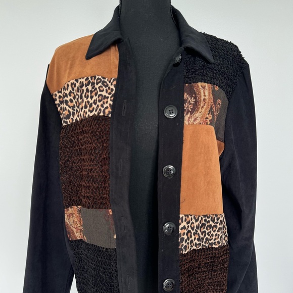 Multi Patterned Cheetah Print Jacket - Picture 2 of 8